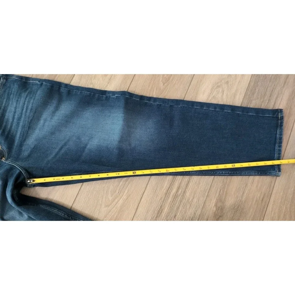 WRANGLER BLUE DENIM JEANS RELAXED FIT STRETCH  MEN'S SIZE 34X30 EUC